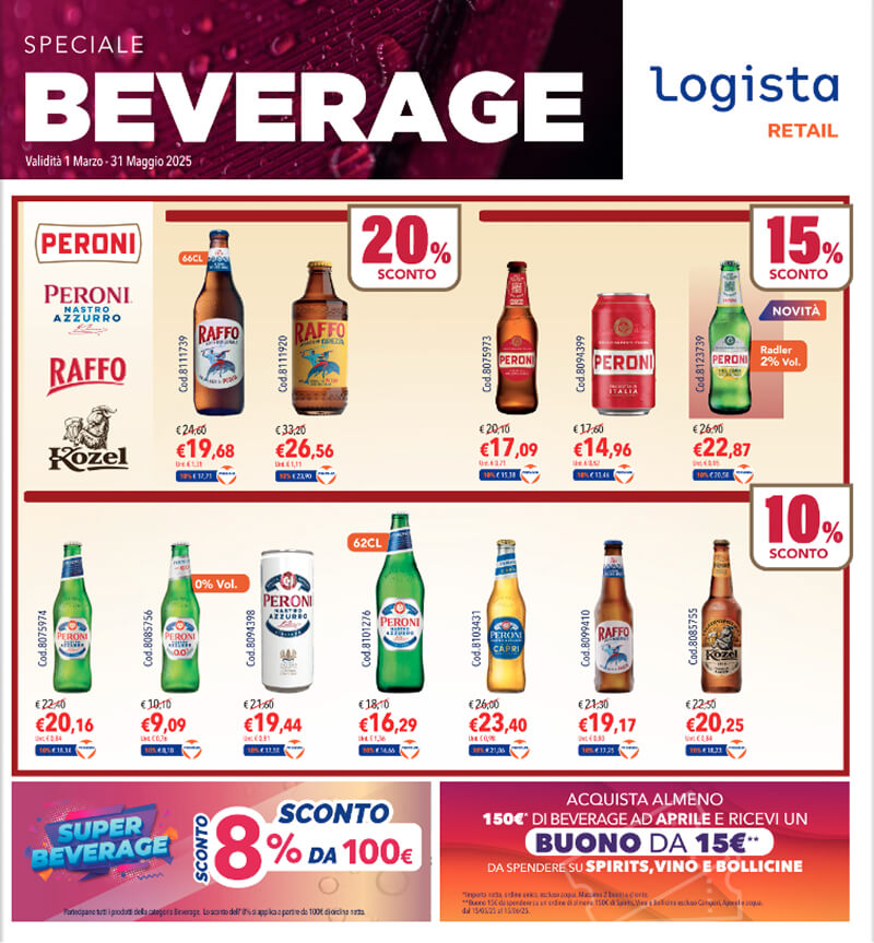 Volantino Speciale Beverage Marzo